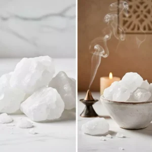 Sel gemme Al-Malha Al-Hayya utilisé pour les rituels ésotériques de purification