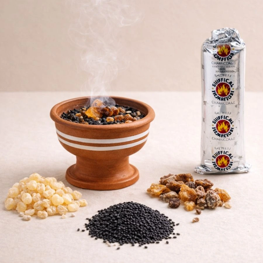 encens naturel maison traditionnel resines orientales charbon