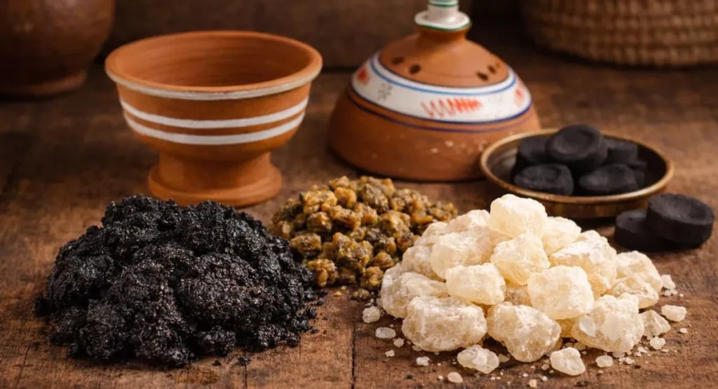 Fassoukh noir et Fassoukh blanc encens traditionnel brut