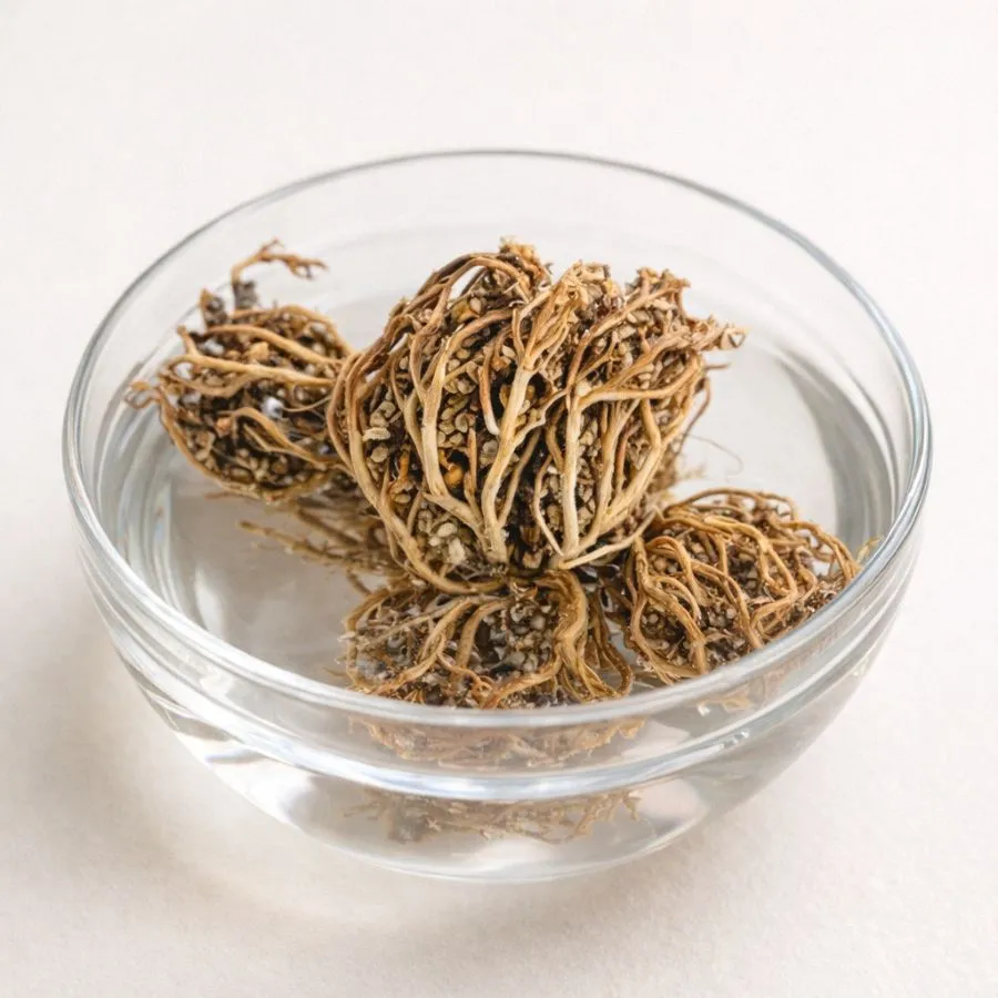 rose de jéricho naturelle plante décorative qui s ouvre dans eau