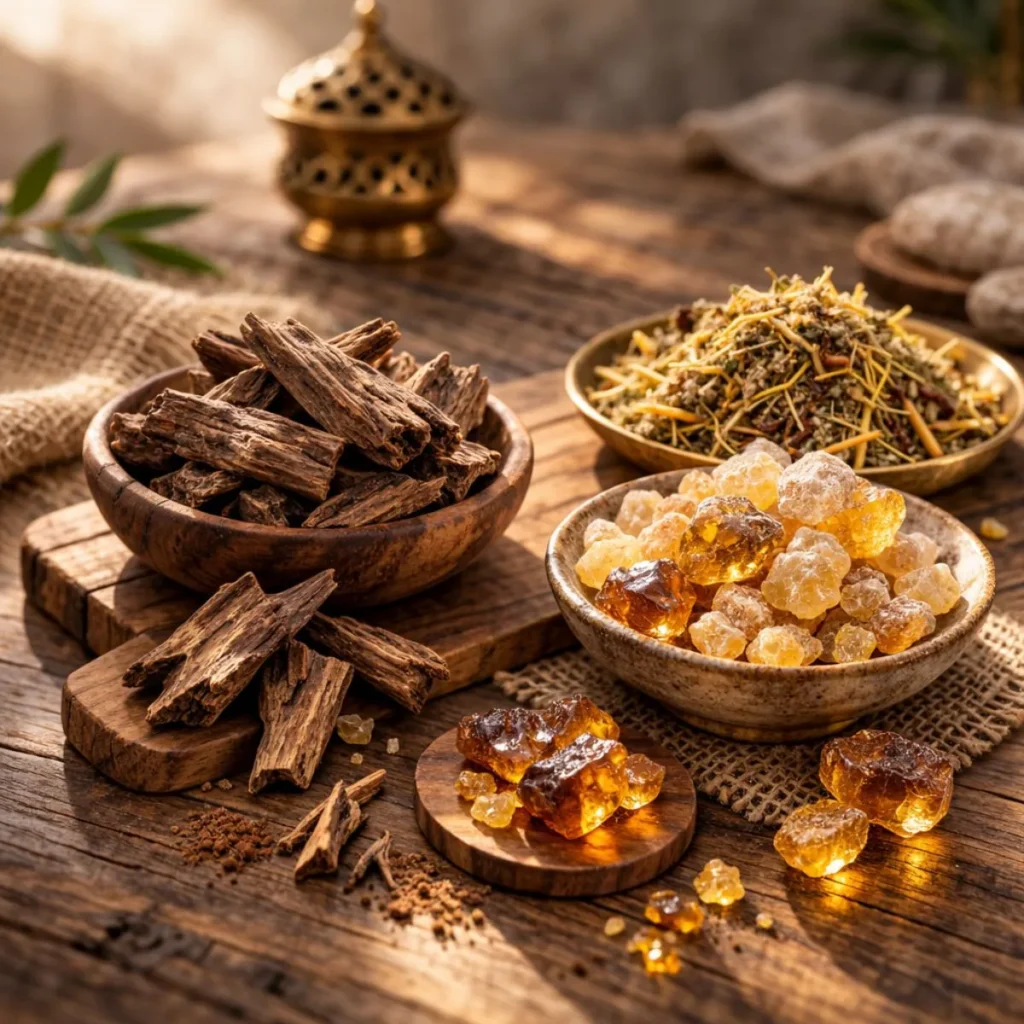 Encens oud et bakhoor ambre pour ambiance orientale apaisante